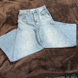 Madewell Superwide-Leg Jeans in Eastchester Wash, Sz 27